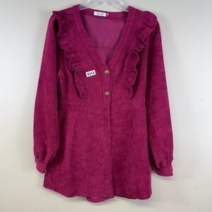 Day & moon shorts jumpsuit medium 18 p2p waist 15 rise 12 inseam 3 length 28